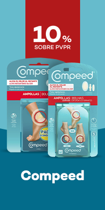 Marca Compeed com destaque promocional de 10% sobre pre&ccedil;o de Venda ao P&uacute;blico Recomendado